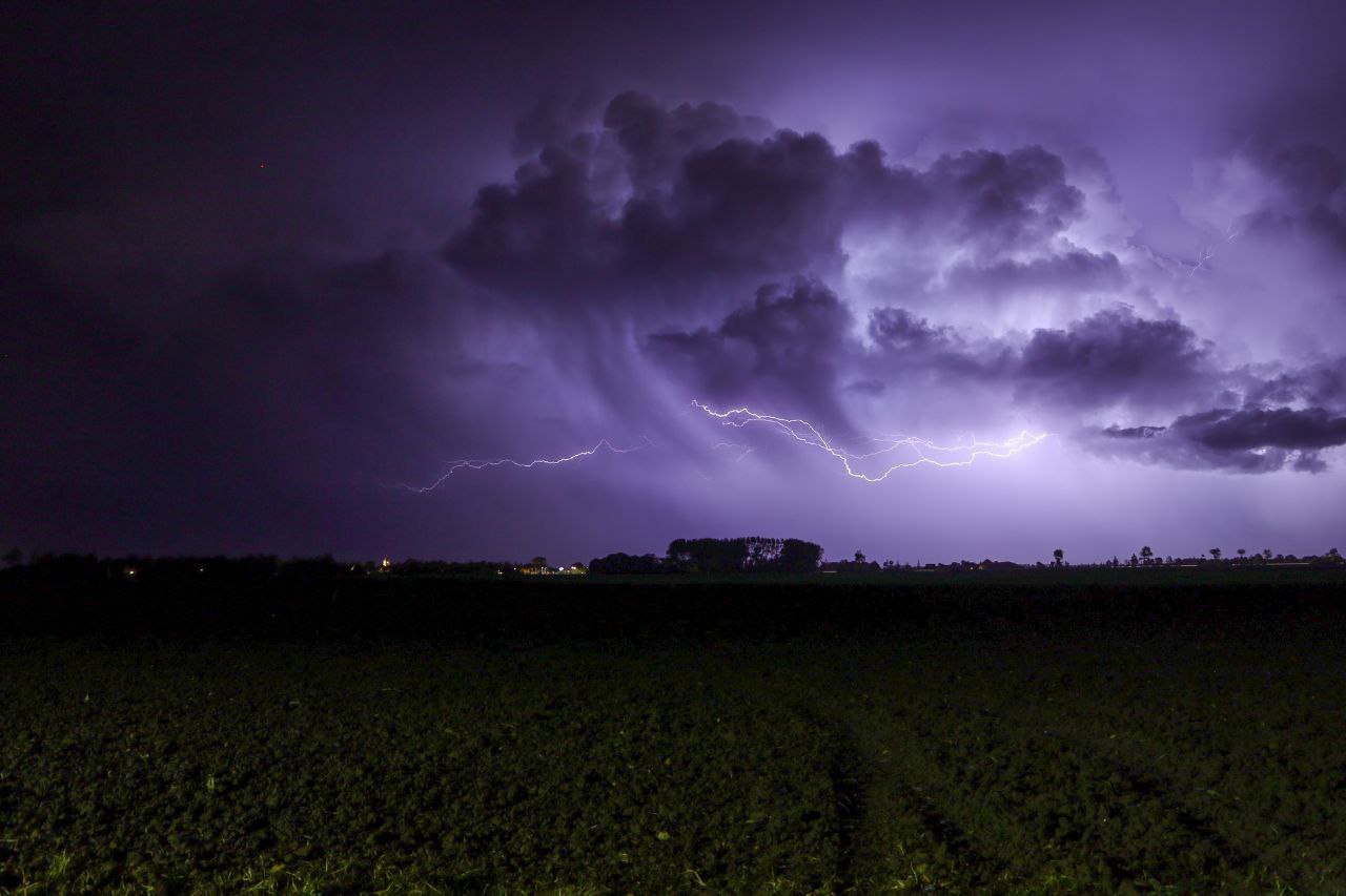 De hitte voorbij: onweer op Walcheren