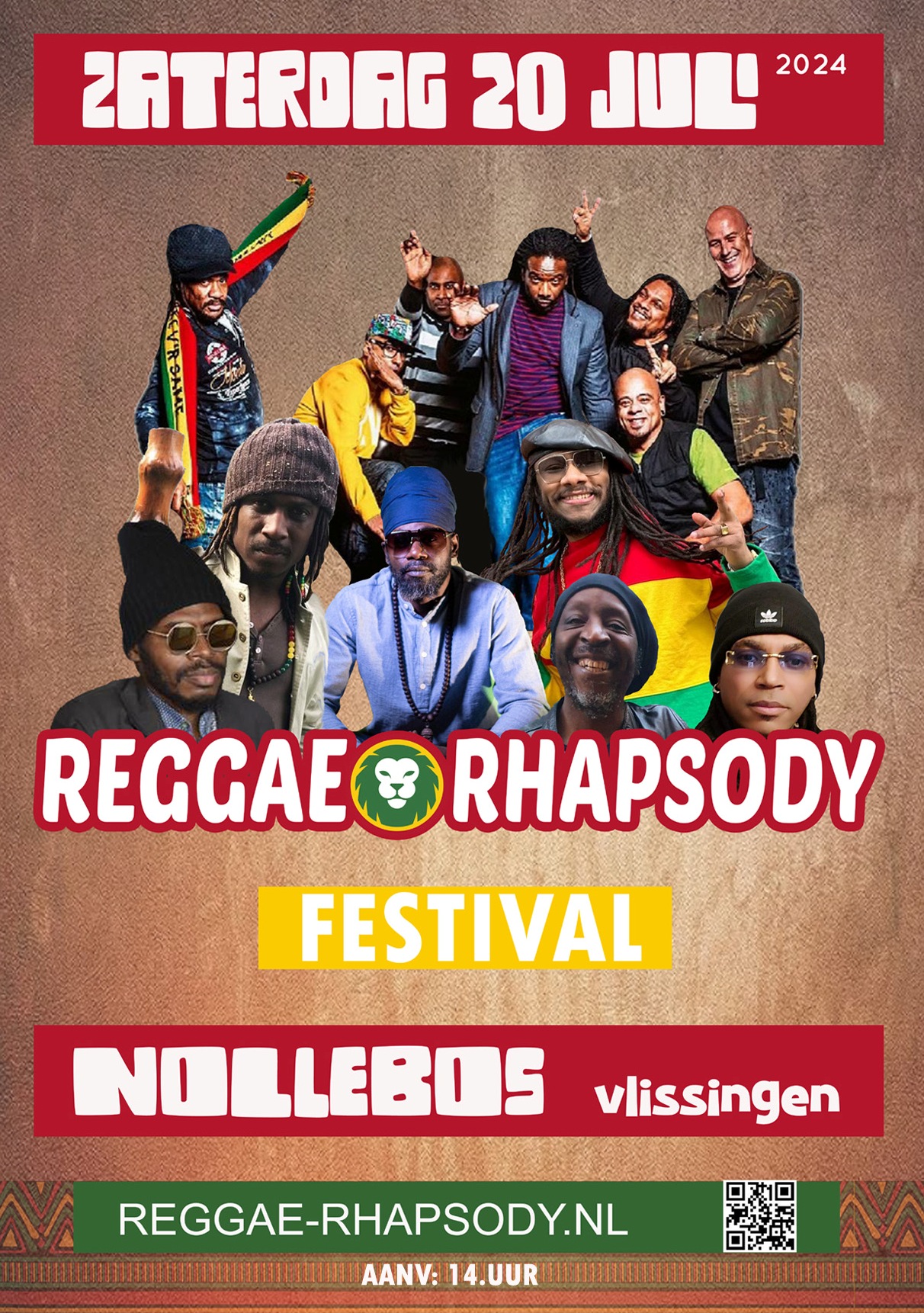 Zaterdag Reggae Rhapsody Festival in het Nollebos in Vlissingen