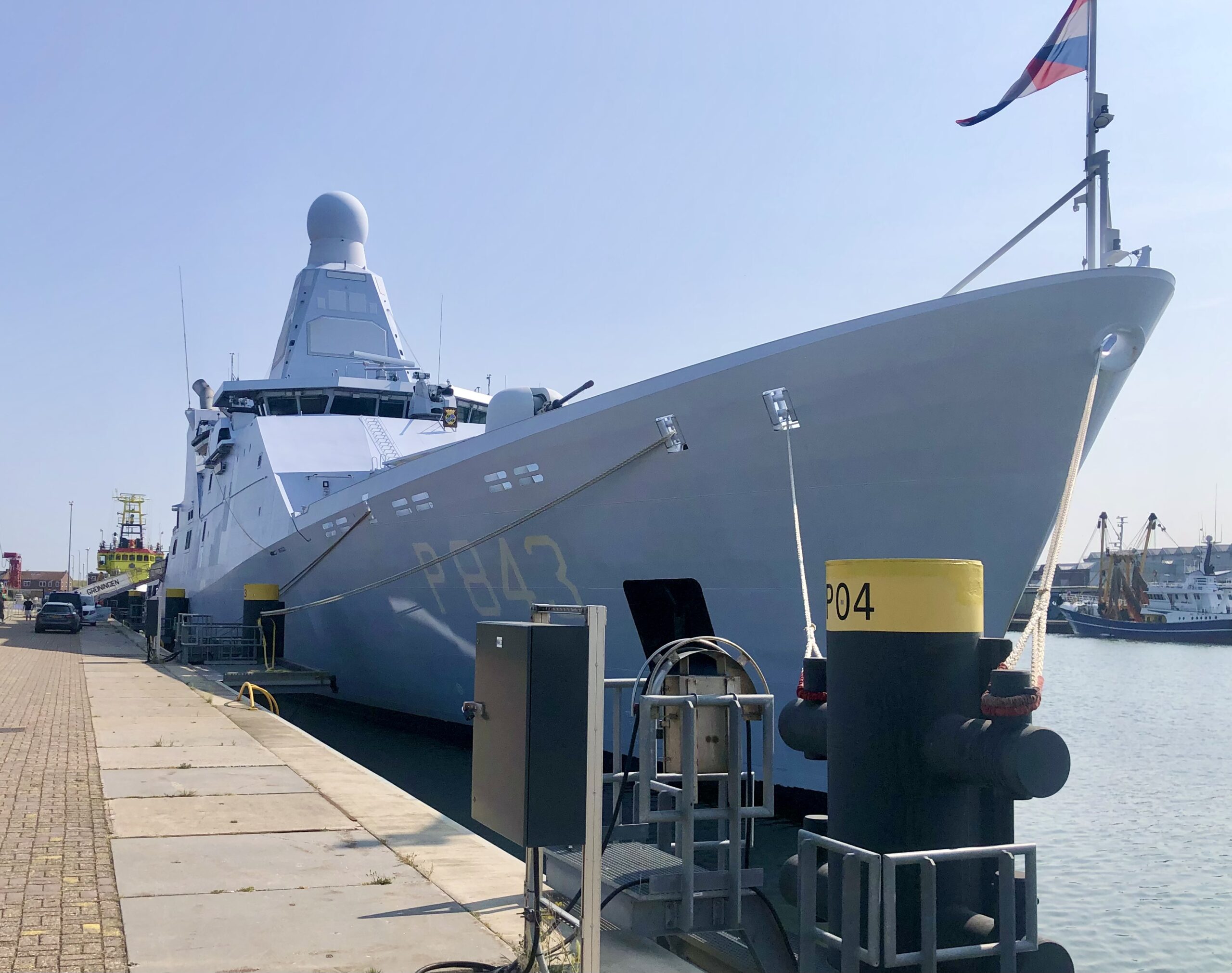 Blikvanger bij jubileum Damen Naval