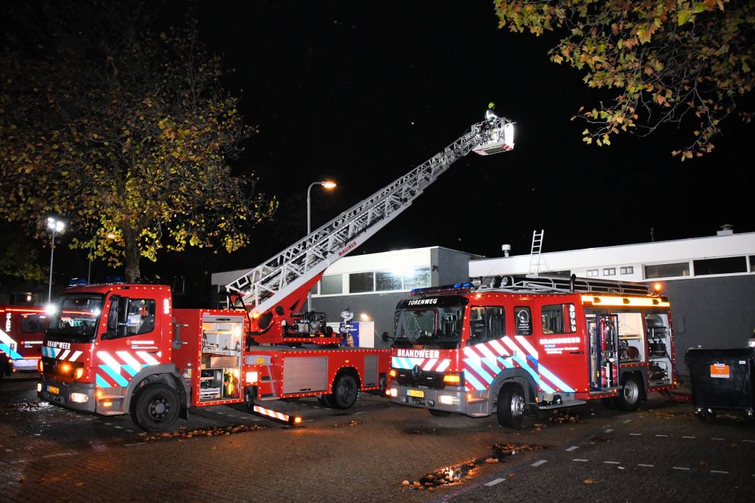 Brand in pizzeria winkelcentrum Dauwendaele