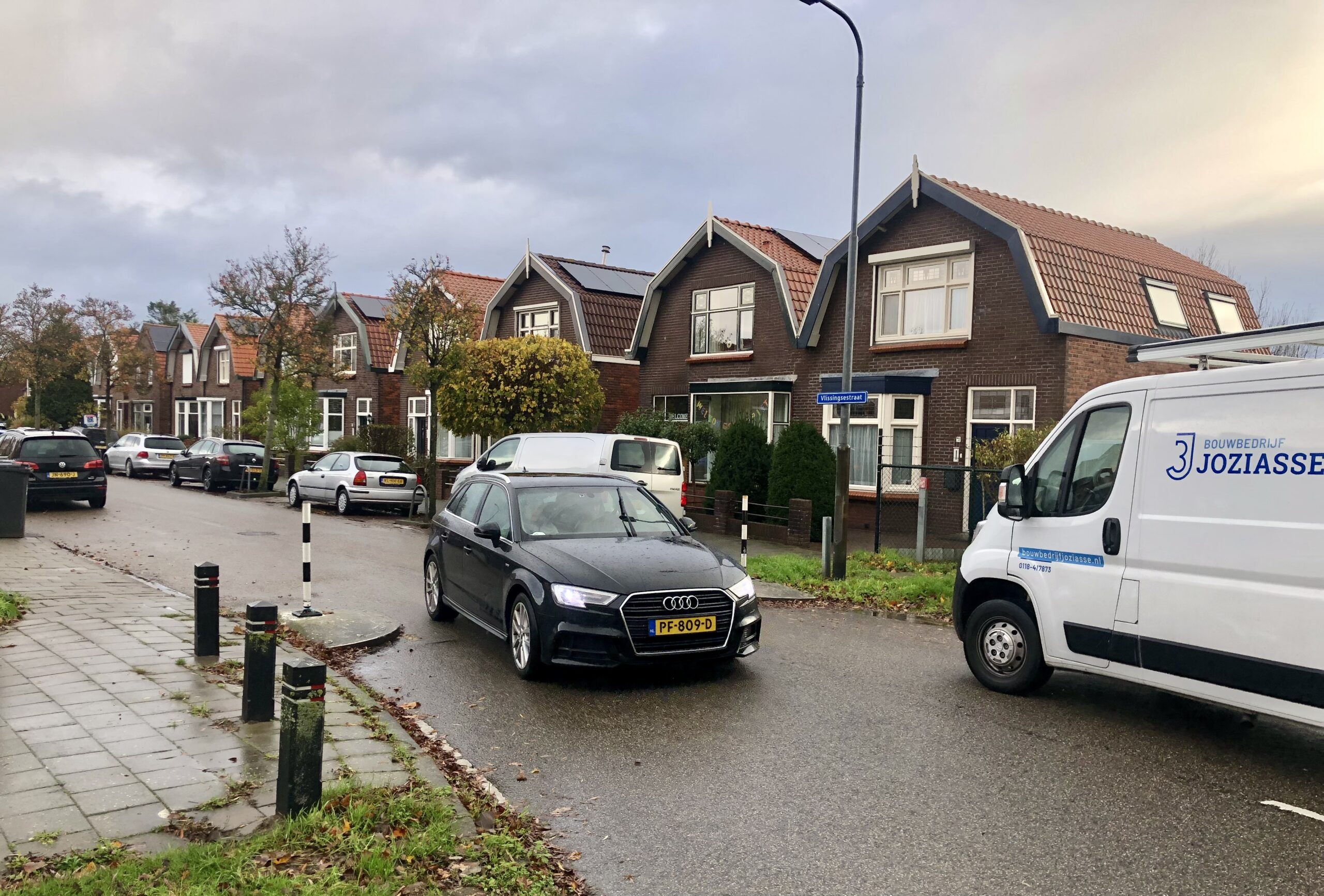 Eenrichtingsverkeer voor vrachtwagens in Vlissingsestraat Oost-Souburg
