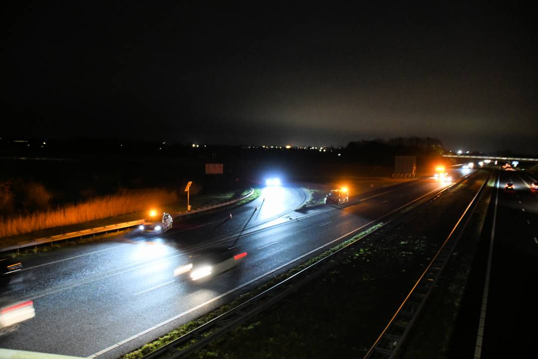 Schade bij kop-staartbotsing op A58 bij Middelburg