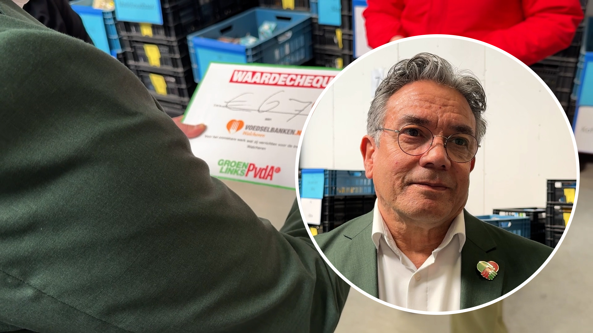 GroenLinks/PvdA doneert aan de Walcherse voedselbanken