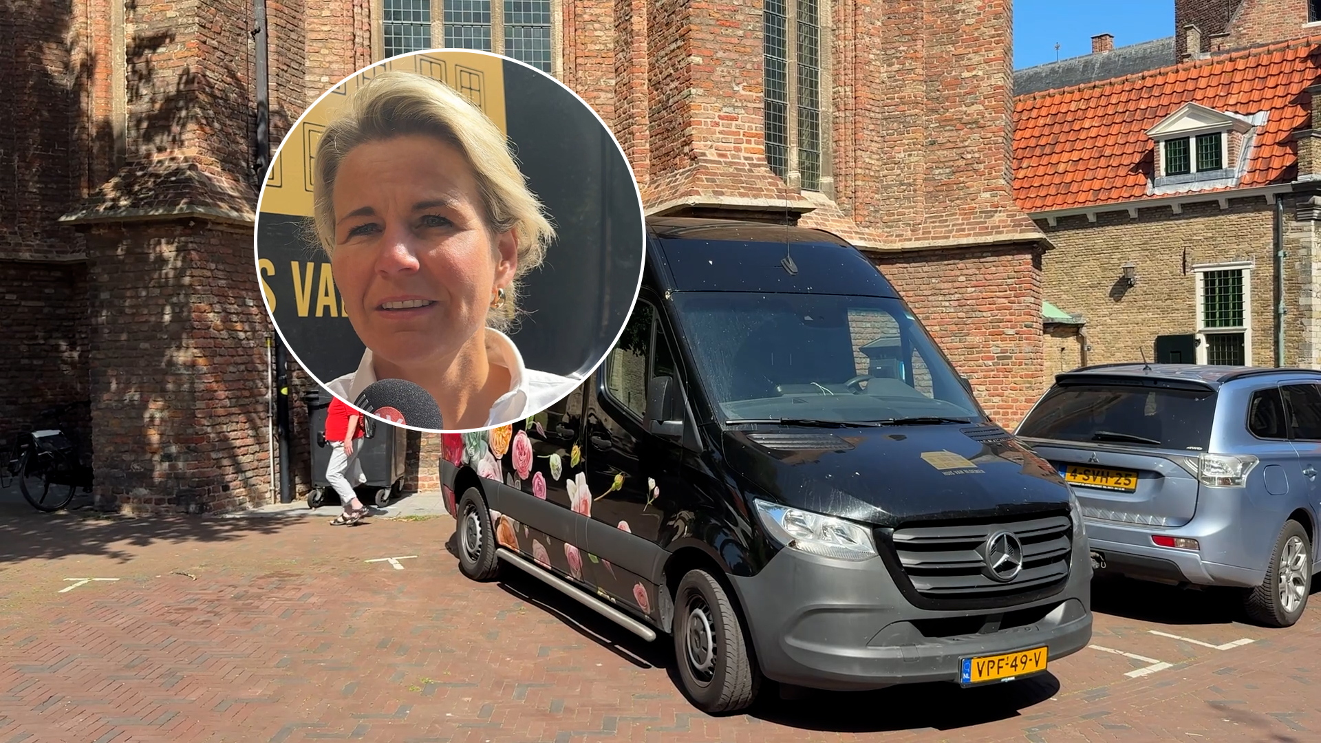 Ondernemer wil haar bus blijven parkeren op het Koorkerkplein