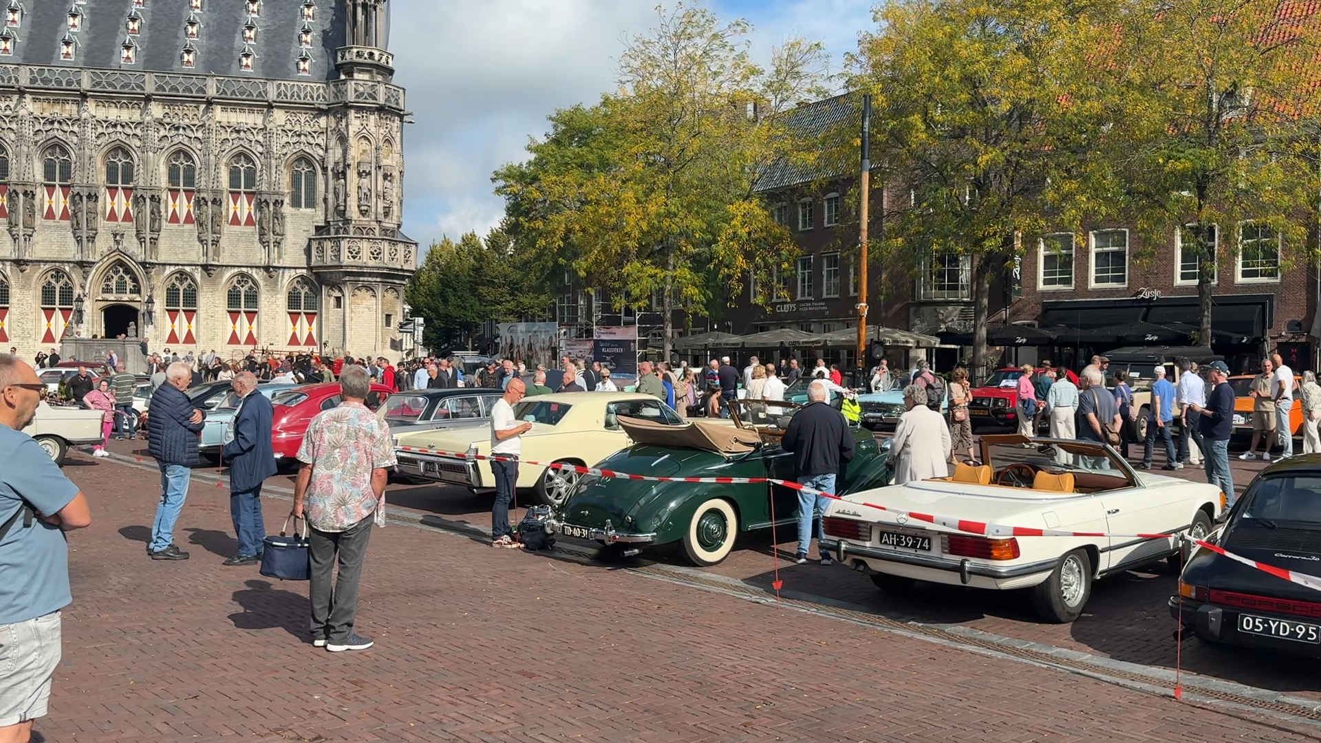 Oude brandweerwagen bij Oldtimerdag in Middelburg