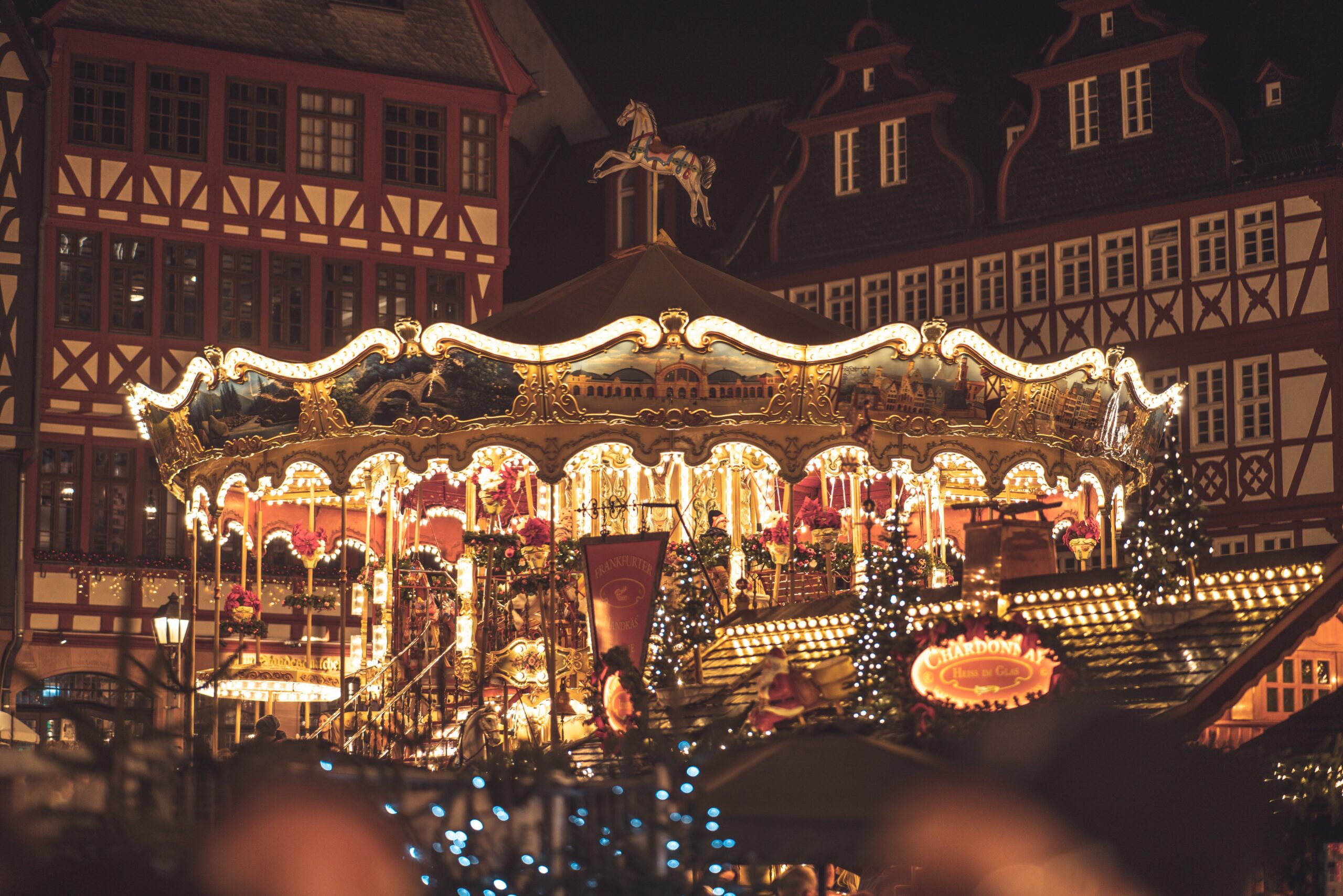 Foto kerstmarkt carousel