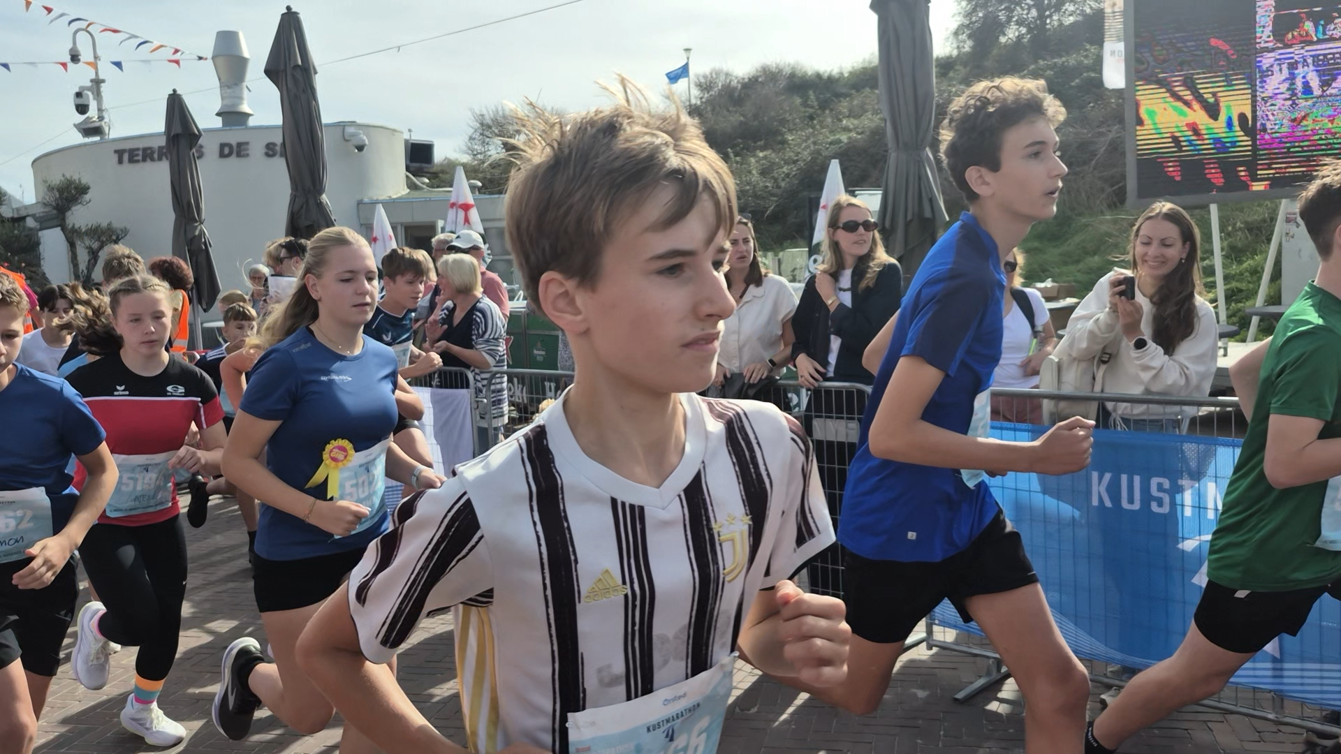 Kustmarathon in volle gang
