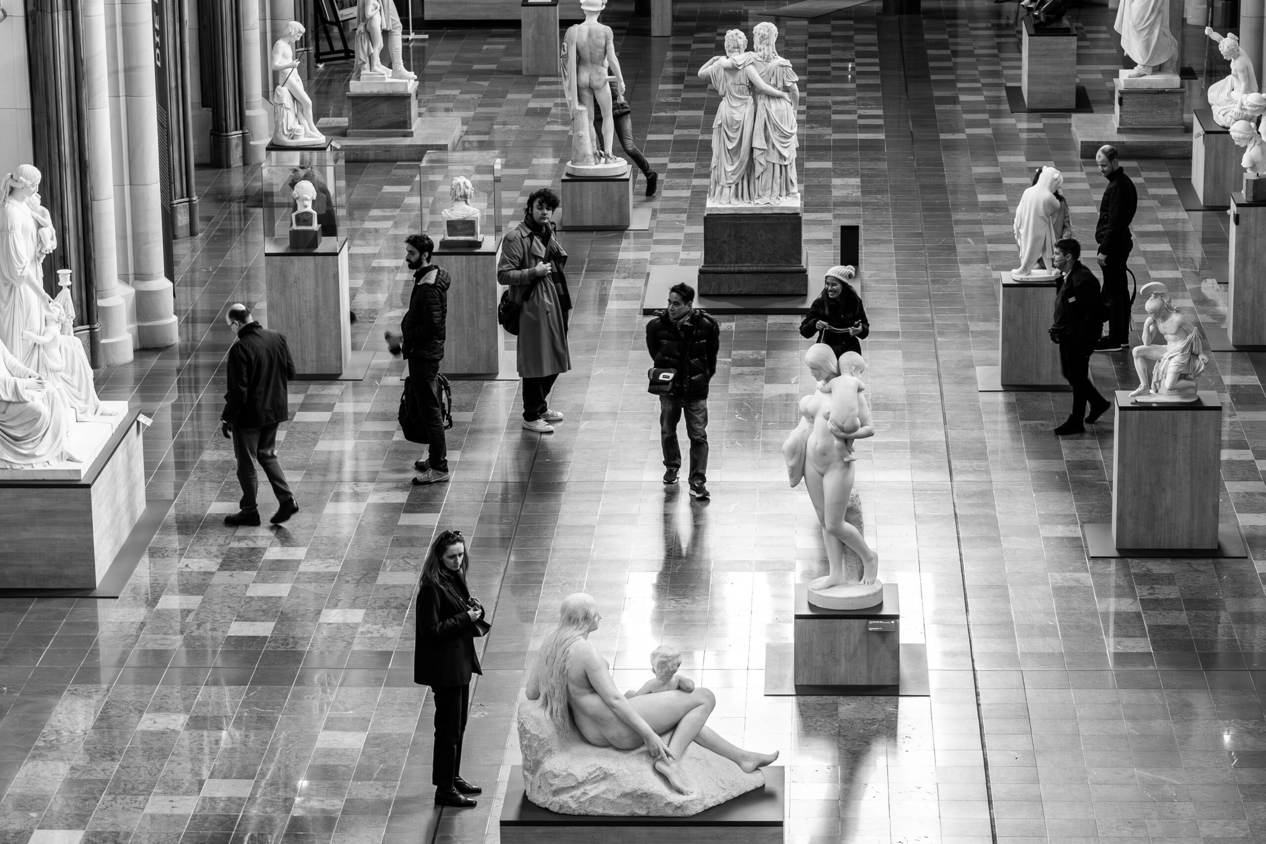 Foto zwart-wit expositie beeld