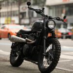 Foto zwarte motor