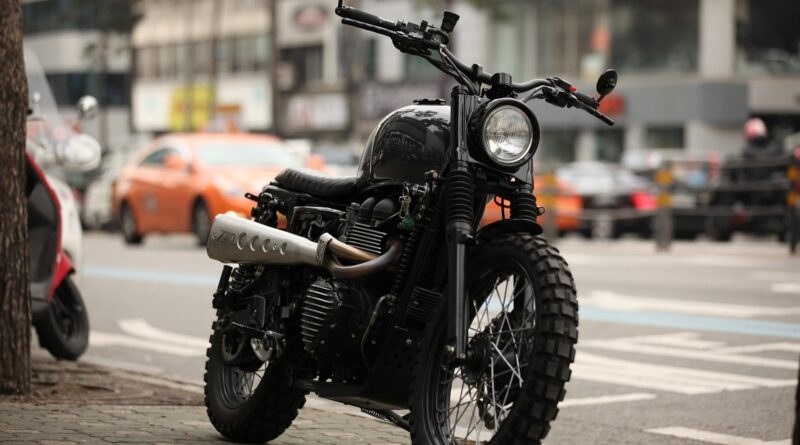 Foto zwarte motor